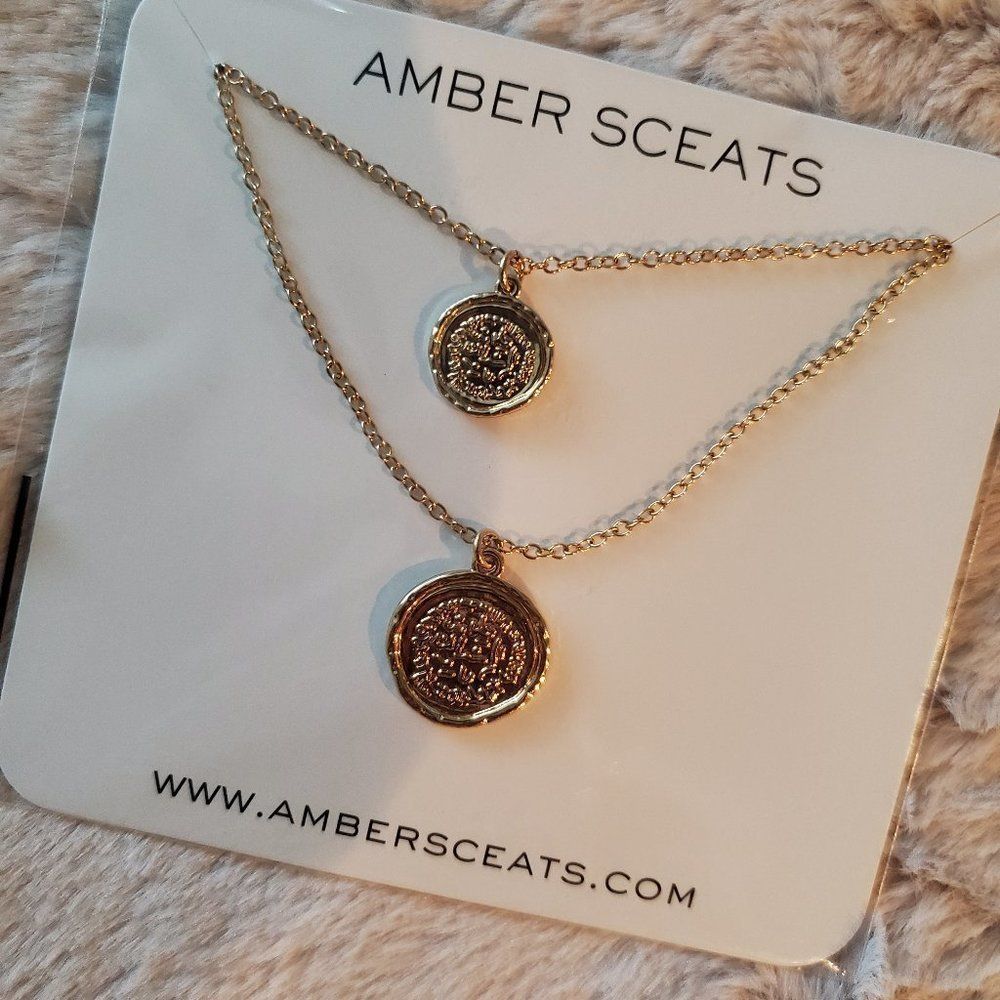 Amber Sceats Double Coin Necklace